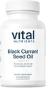 Nutriments vitaux - Huile de graines de Currant Noir - Acides gras essentiels Omega 6 - Contient de l'acide linolénique gamma (ALG) - Support de la fonction du cartilage, du joint et du nerf - 100 Softgels par bouteille