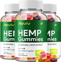 Reviv Hemp - avec extrait de graine de chanvre RevivHemp Gommies Acouphène supplément à base de plantes, soutien de la santé et du bien-être, tout naturel Reviv Gommy (3 Pack - 180 Gommies)