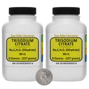 Citrate de trisodique [Na3C6H5O7] Poudre de qualité USP 99+% 1 Lb dans deux flacons de conservation spatiale