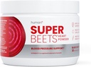 Poudre de racine de betterave HumanN SuperBeets - Superfood non-OGM Beetroot - Supplément à l'oxyde nitrique pour la santé cardiaque, la circulation et le soutien de la pression artérielle - Cerise noire, 30 portions