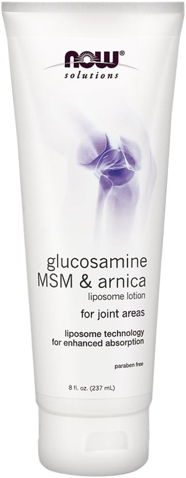 MAINTENANT Glucosamine, MSM et Arnica Lotion liposome, 8-Ounce (paquet de 2)