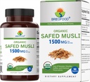 Brieofood Organic Safed Musli 1500mg, 45 Servings, Vegetarian, Gluten Free, 90 Vegetarian Tablets