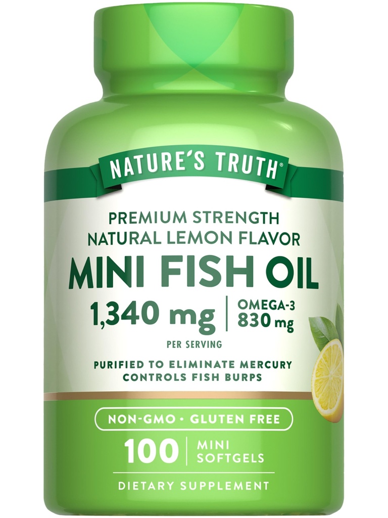 Nature's Truth Mini Huile de poisson Omega 3