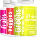 SHIZAM Super Green Fruits & Gélules Véggies Superfood Daily Super Greens Mélanger Fruits & Légumes Suppléments de Fruits et Légumes Poudre Alt.