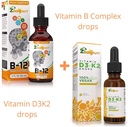Vitamine B gouttes complexes + Vitamine végétale D3 K2 gouttes