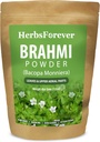 HerbsForever Brahmi Powder I 100% Pure Bacopa Monnieri I complément naturel à base de plantes – Non-OGM, végétalien, sans gluten I soutient le bien-être – Qualité Premium 454 GMS