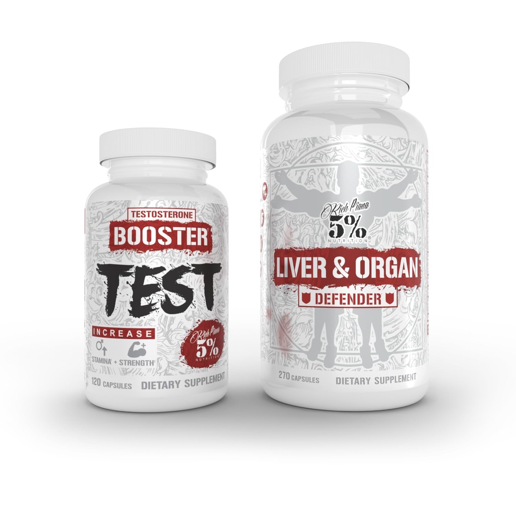 5 % Nutrition Défendeur de foie et d'organes avec NAC + Booster de test