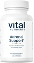 Nutriments vitaux Soutien adrénal , Suppléments de soutien adrénal pour la fonction Gland et la gestion du cortisol , supporte les niveaux d'énergie et de stress , Gluten, lait, sans soja 60 capsules