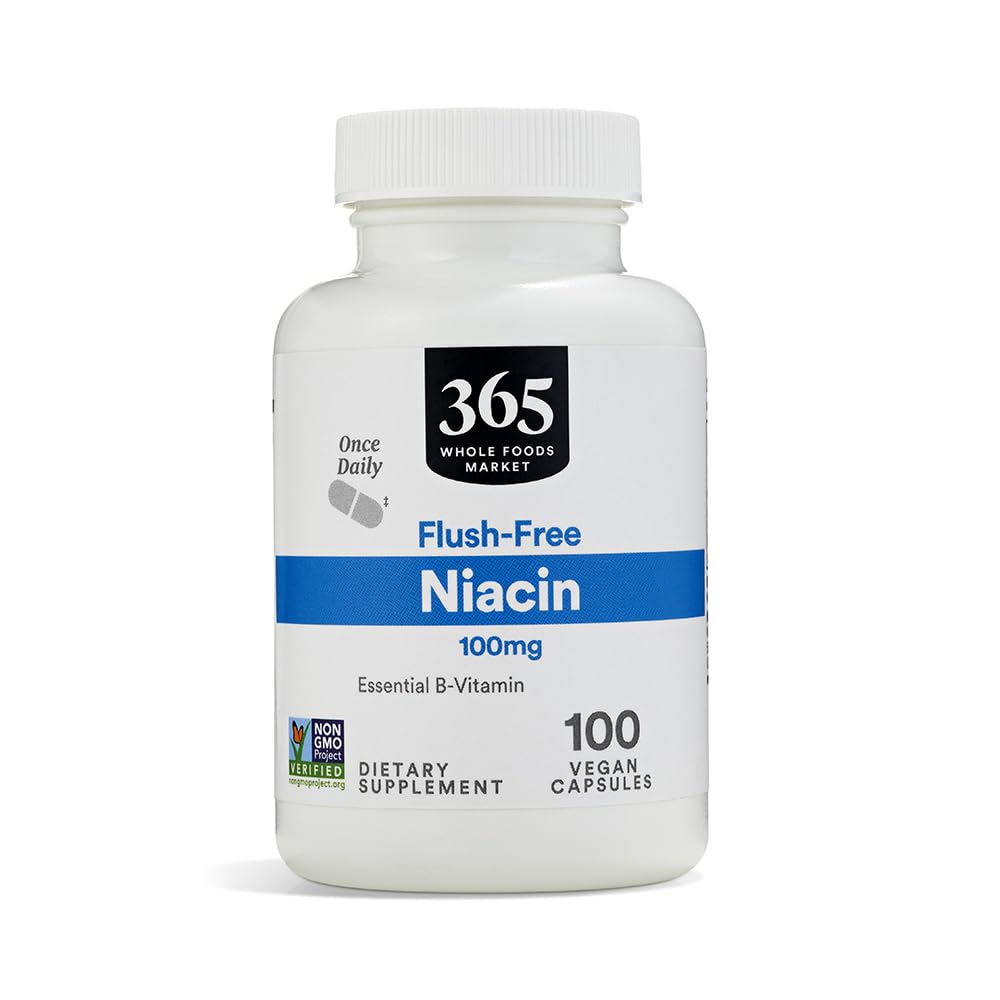 365 par Marché des aliments entiers, Niacin, 100 Mg, 100 Compte