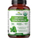 Zazzee USDA Organic Lemon Balm 10:1 Extract, 180 Capsules, 6 Month Supply | Vegan, All-Natural, Non-GMO, Melissa Officinalis, Calm, Mood, Stress & Relaxation Support, Herbal Supplement, Made in the USA