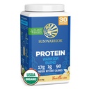 Sunwarrior Poudre de protéines végétales Protéines organiques à base de plantes BCAA Acides aminés Protéines de graines de chanvre Sans soja Sans lait Sans gluten Sans synthétique Sans OGM Sans vanille 30 portions