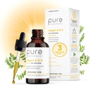 Pure Therapro Rx Vegan A-D-K Drops 10 Ml, Made in USA | 3 Month Supply | Vitamin A (Palmitate), Liposomal Vitamin D3 (Pureshine), Liposomal Vitamin K2 (MK-4 & MK-7) Supports Immunity & Bone Health