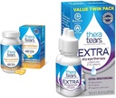 TheraTears Omega 3 Supplement, 1200mg, 90 ct (Pack of 1) & Extra Dry Eye Therapy Lubricating Eye Drops for Dry Eyes, 0.5 fl oz Bottle, 2 Count