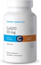 Cooper Complete - CoQ10 50 mg - CoEnzyme10 Ubiquinol Supplement - 60 Softgels per Bottle. Pack of 2