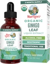 MaryRuth Organics Ginkgo Leaf Liquid Drops.com Supplément à base de plantes Nootropic.com Système circulatoire et système nerveux Santé.