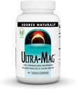 Source Naturals Ultra-Mag, Supplément alimentaire végétalien, 5-en1 Biodisponible Magnésium, Détente Muscles et Calmes Nerves*, Capsules végétaliennes (90)