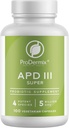 Supplément probiotique Kosher APD III, soutient la constipation occasionnelle, la diarrhée, le gaz et le ballonnement, 5 milliards UFC Entretien 100 capsules végétariennes