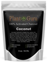 Poudre de charbon activée 8 oz. Noix de coco - Nourriture Casher Non-OGM - Blanchiment des dents, masque faciale et fabrication de savon. Promotion de la désintoxication naturelle et aide à la digestion