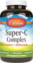 Carlson - Complexe Super-C, vitamine C + bioflavonoïdes, fonction immunitaire et bien-être optimal, antioxydant, 250 comprimés végétariens