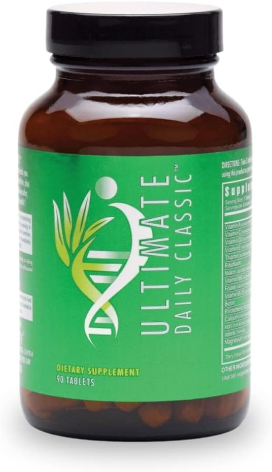 Youngevity Ultimate Daily ClassicTM Comprimés - Vitamines complètes, minéraux, acides aminés et botaniques - Multivitamines pour les femmes et les hommes - 90 comprimés