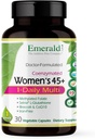 EMERALD LABS Women's 45+ 1-Daily Multi - Multivitamine complète pour un soutien complet, os et santé cardiaque* - Conçu pour les femmes 45+ - Sans gluten et végétarien - 30 capsules végétales