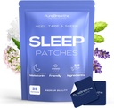 Patchs de Sommeil Premium pour Adultes - 30 Packs de Patchs Mélatonine Extra Strength avec L-Theanine & Ashwagandha - Patch de Sommeil pour Nuits Reposées, Amies de la peau et Confortables - Rapide, Longtemps