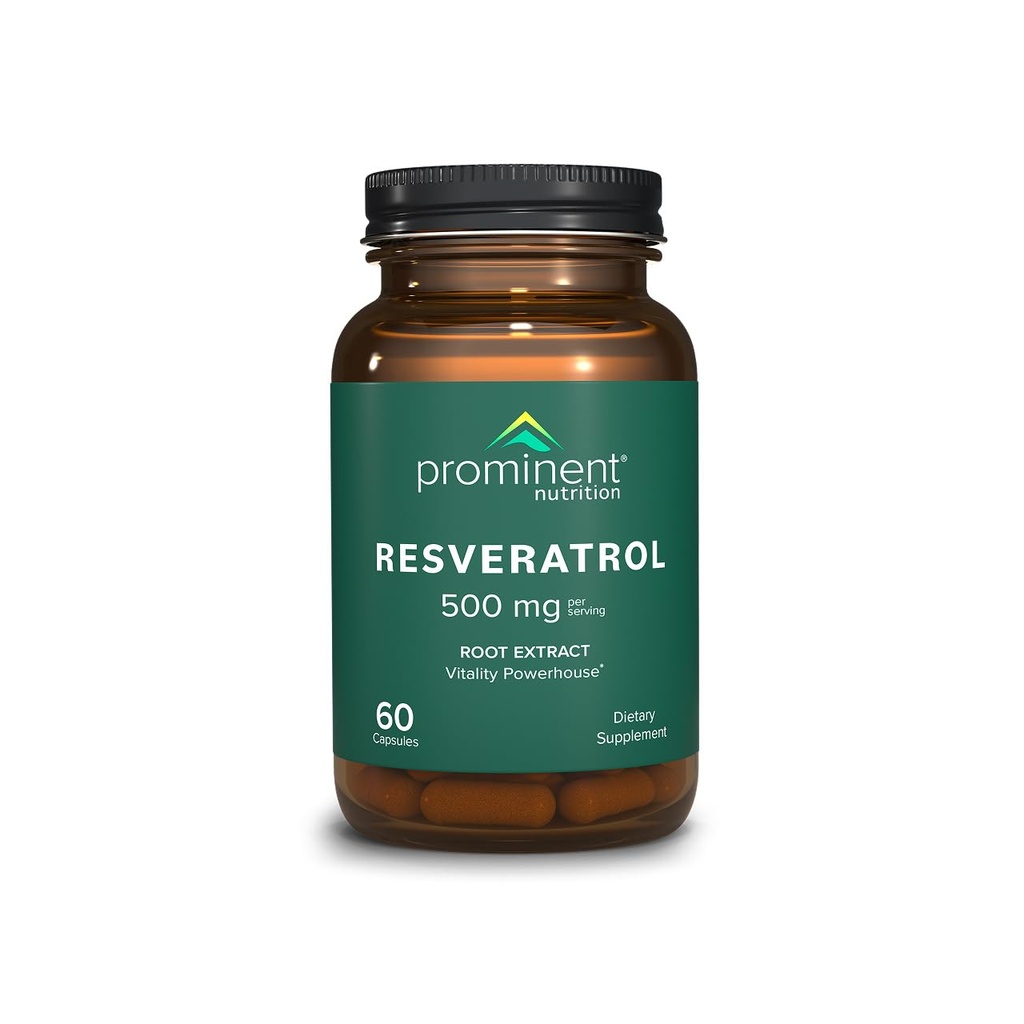 Supplément de resvératrol nutritionnel, anti-âge et soutien immunitaire, 98 % Supplément de resvératrol trans pur, 500 mg, 30 jours d'approvisionnement - 1 paquet