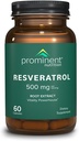 Supplément de resvératrol nutritionnel, anti-âge et soutien immunitaire, 98 % Supplément de resvératrol trans pur, 500 mg, 30 jours d'approvisionnement - 1 paquet