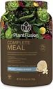 PlantFusion Remplacement complet des repas Shake - Poudre de protéines à base de plantes avec superaliments, verts et probiotiques - végétalien, sans gluten, sans soja, sans lait, sans sucre, sans OGM - Vanille 2 lb