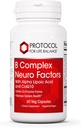 PROTOCOLE POUR LA BALANCE VIE B Facteurs neurocomplexes - avec vitamine C, acide alpha-lipoïque, CoQ10 et plus - 60 capsules de légumes