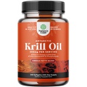 Huile de krill antarctique 500mg Softgels - supplément d'huile de krill Omega 3 avec EPA DHA & Astaxanthin pour le cerveau articulaire et le cœur - 3e laboratoire de partie testé Aucun OGM de gluten ou arrière-goût de poisson (jusqu'à 8 mois d'approvisionnement)