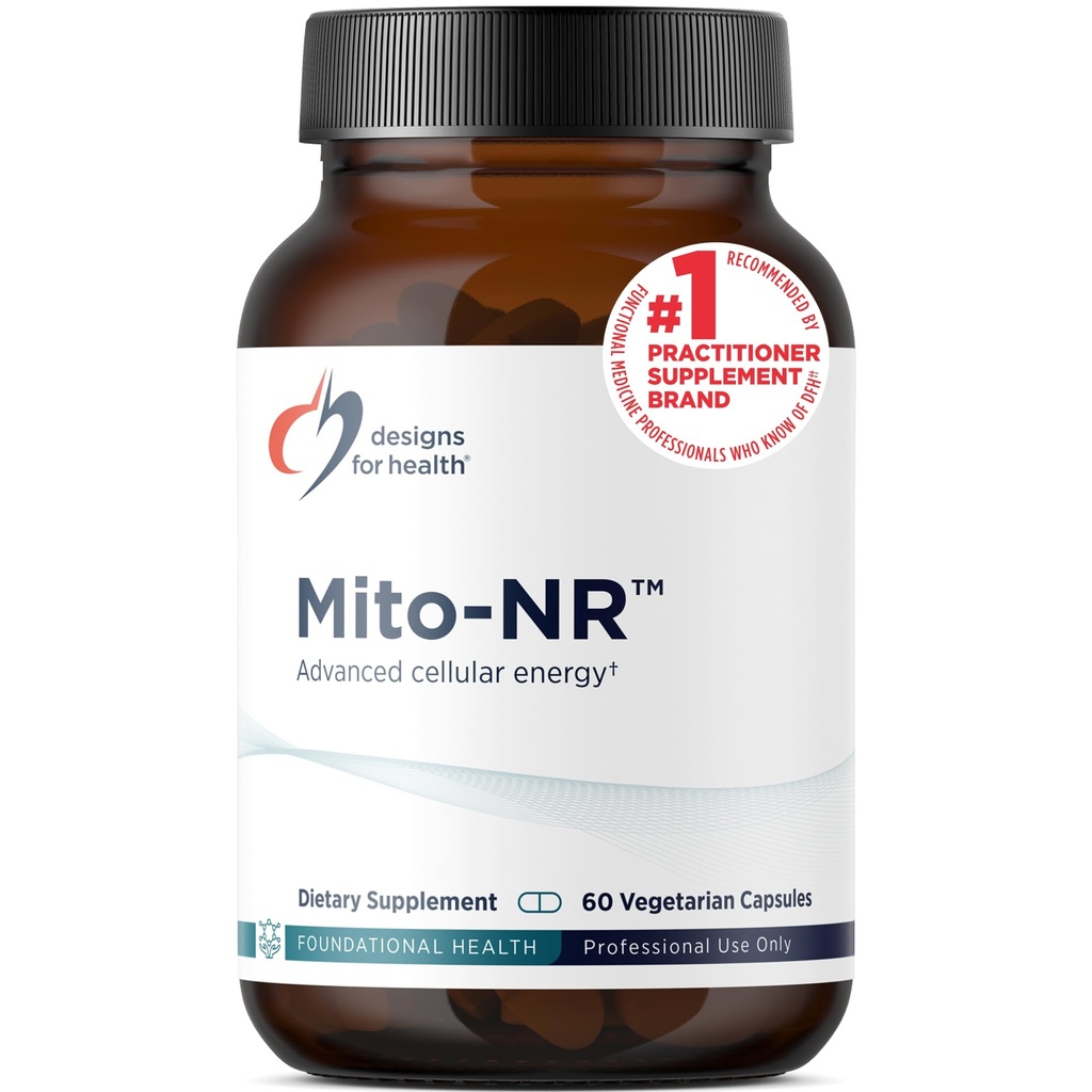Conceptions pour la santé Mito-NR - Nicotinamide Riboside (Supplément NAD) avec COQ10 + Trans Geranylgeraniol - NR + Supplément GG pour le soutien de santé cellulaire mitochondrial (60 capsules)