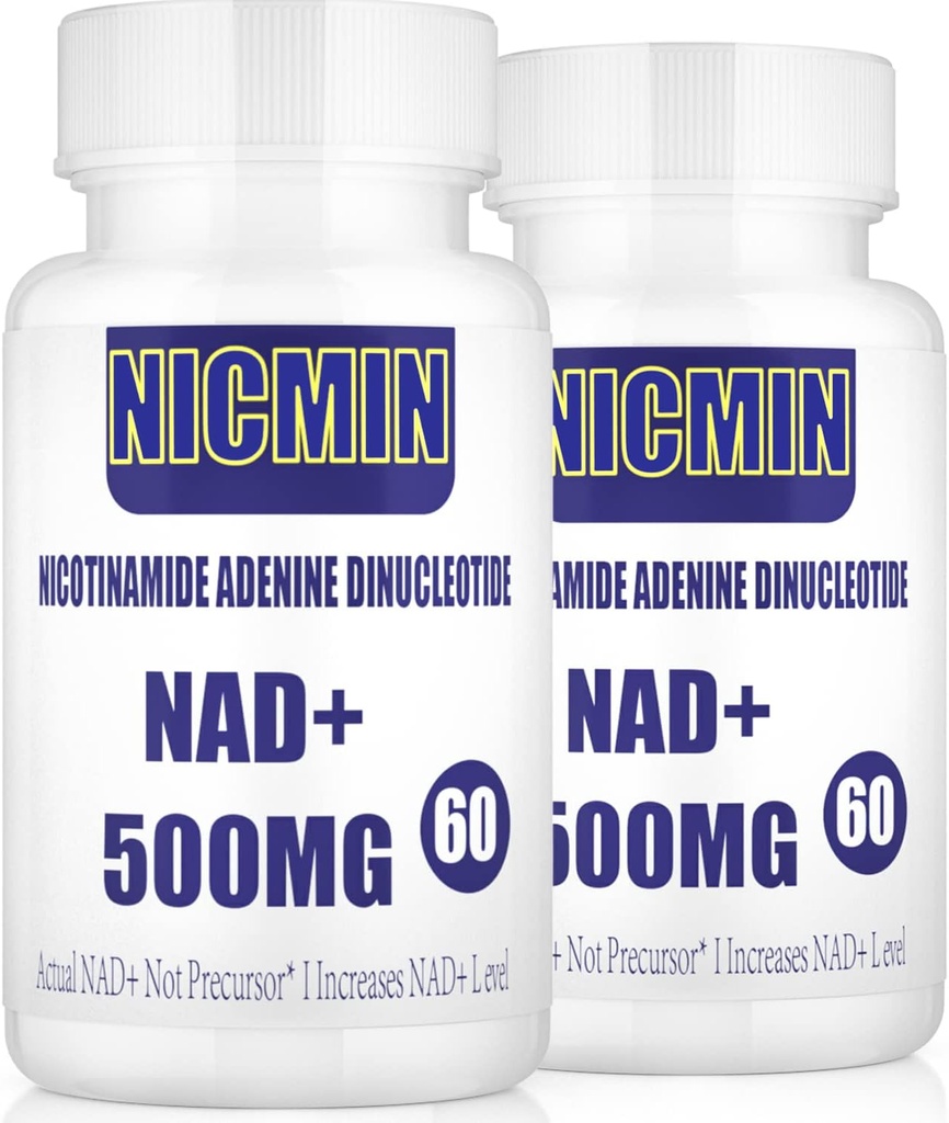 800MG NAD+ liposomique avec TMG 300MG, Supplément NAD+ réel, supplément d'absorption supérieure NAD Plus pour l'énergie cellulaire, le vieillissement en santé et la réparation musculaire 120 capsules (paquet de 2)