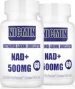 800MG NAD+ liposomique avec TMG 300MG, Supplément NAD+ réel, supplément d'absorption supérieure NAD Plus pour l'énergie cellulaire, le vieillissement en santé et la réparation musculaire 120 capsules (paquet de 2)
