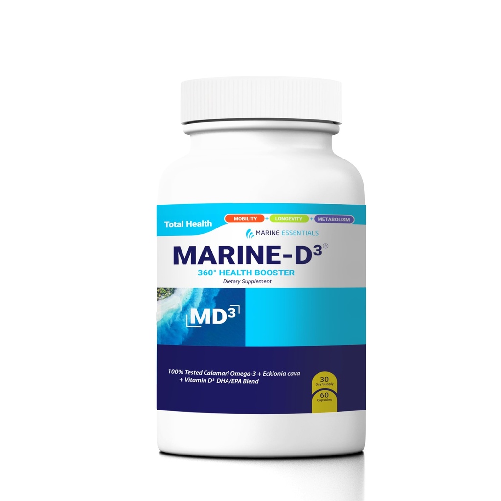 Marine Essentials- Marine D3 Omega 3 Calamari Ecklonia Cava DHA (60 Capsules)