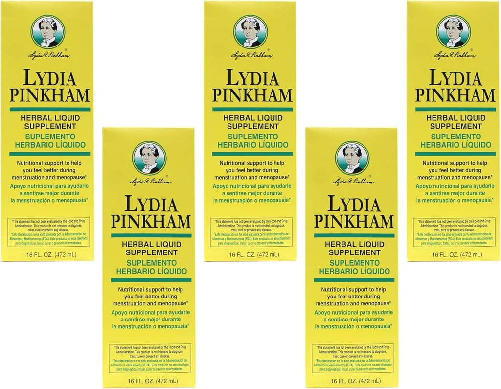 Lydia Pinkham supplément liquide à base de plantes 16 oz (paquet de 5)