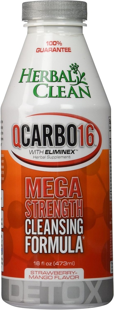 Herbal Clean BNG Enterprises Q Carbo Liquid Straw Drinks, Mango, 16 Once