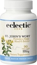 Eclectic Institute Raw Fresh Freeze-Dried Non-GMO St. John's Wort | Herbal Health Supplement, Promotes a Positive Mood | 90 CT