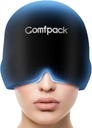 Capuchon de soulagement de la migraine, Compression froide complète Capuchon de soulagement de la migraine pour la tension, Sinus, Soulagement du stress, Hangover Ice Hat, Yeux Puffy, Cadeaux pour les personnes souffrant de migraine
