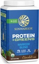 Protéines organiques Greens Superfood Poudre de protéines biologiques végétalienne Poudre de protéines biologiques Chocolat aromatisé avec BCAA Amino Acides & Superfood Blend.