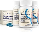 Gels liquides Foster & Thrive avec Naproxen Sodium 220mg AINS analgésique réducteur de fièvre, 40 gels, (paquet de 3)