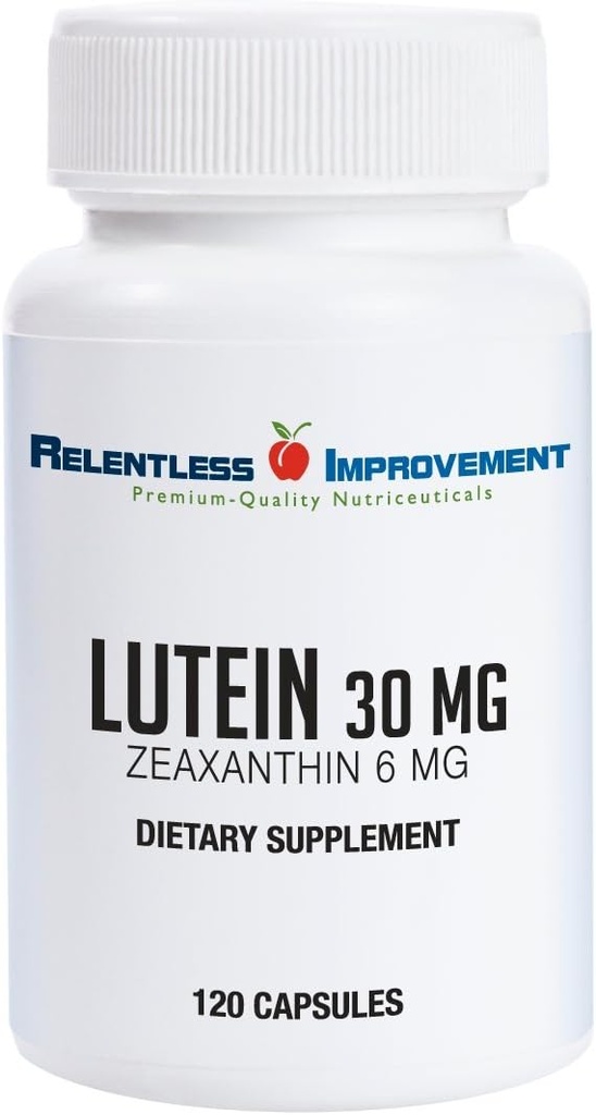 High Potency 30mg Lutein Plus 6mg Zeaxanthin 120 Capsules de légumes Extrait naturel de marguerite pour la santé des yeux Pas de remplissage 100% matériel actif