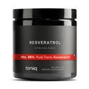Toniiq Ultra haute pureté Résvératrol Capsules - 98% Trans-Resvératrol - hautement purifié et biodisponible - Supplément de réserve de 60 capsules