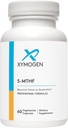 XYMOGEN 5 MTHF - 3 400 mcg DFE Supplément de folate bioactif sous forme de Quatrefolic - Soutien cardiovasculaire, de l'humeur et de la méthylation - Folate de méthyle de vitamine B sous forme de L (60 capsules)