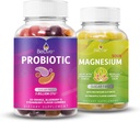 BeLive Probiotic et Magnésium Bundle pour la santé digestive, la santé globale Gut, le soutien aux personnes seules, la relaxation et un meilleur sommeil