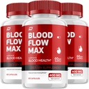 Fluide sanguin Capsule Max - BloodFlowMax Formule avancée, BloodFlow Max Extra Strength, Wellness global, Vitamines tout-naturelles, Critiques (3 Pack - 180 Capsules)