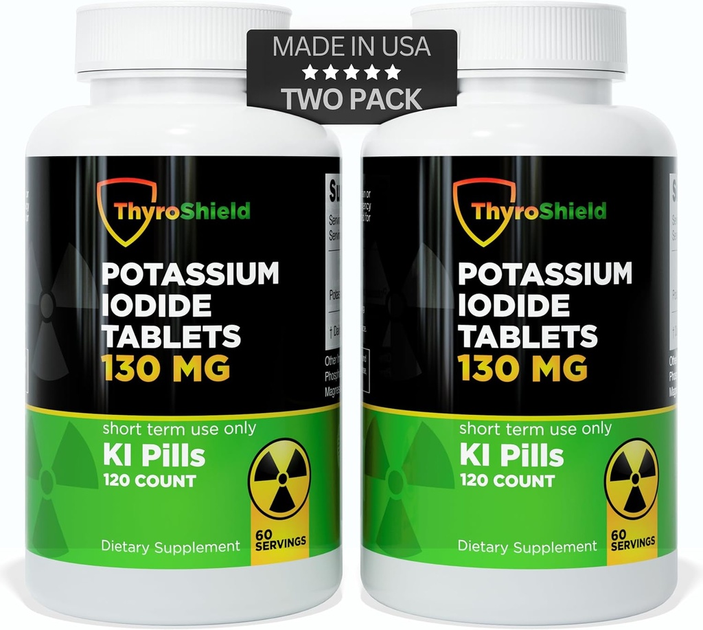 Comprimés d'iodure de potassium - 130mg Comprimés d'iode pour l'exposition aux radiations.