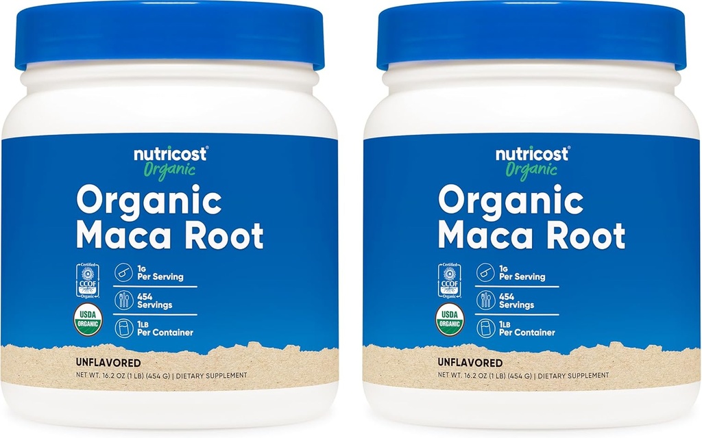 Poudre de racine biologique de maca (1 LB) (2 paquets)