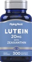 Lutéine et supplément de zéaxanthine 20 mg 300 Softgels