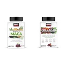 Facteur de force Maca Root et collagène Soft Chews Bundle avec 60 Maca et 60 collagène Chews